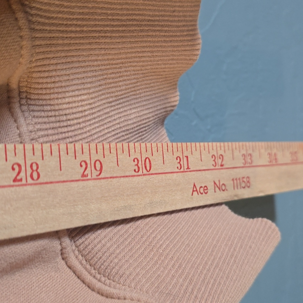 Nike collection fleece oversized crew neck sweatshirt in sand - Picture 6 of 8